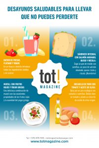 desayunos saludables para llevar que no puedes perderte infografia