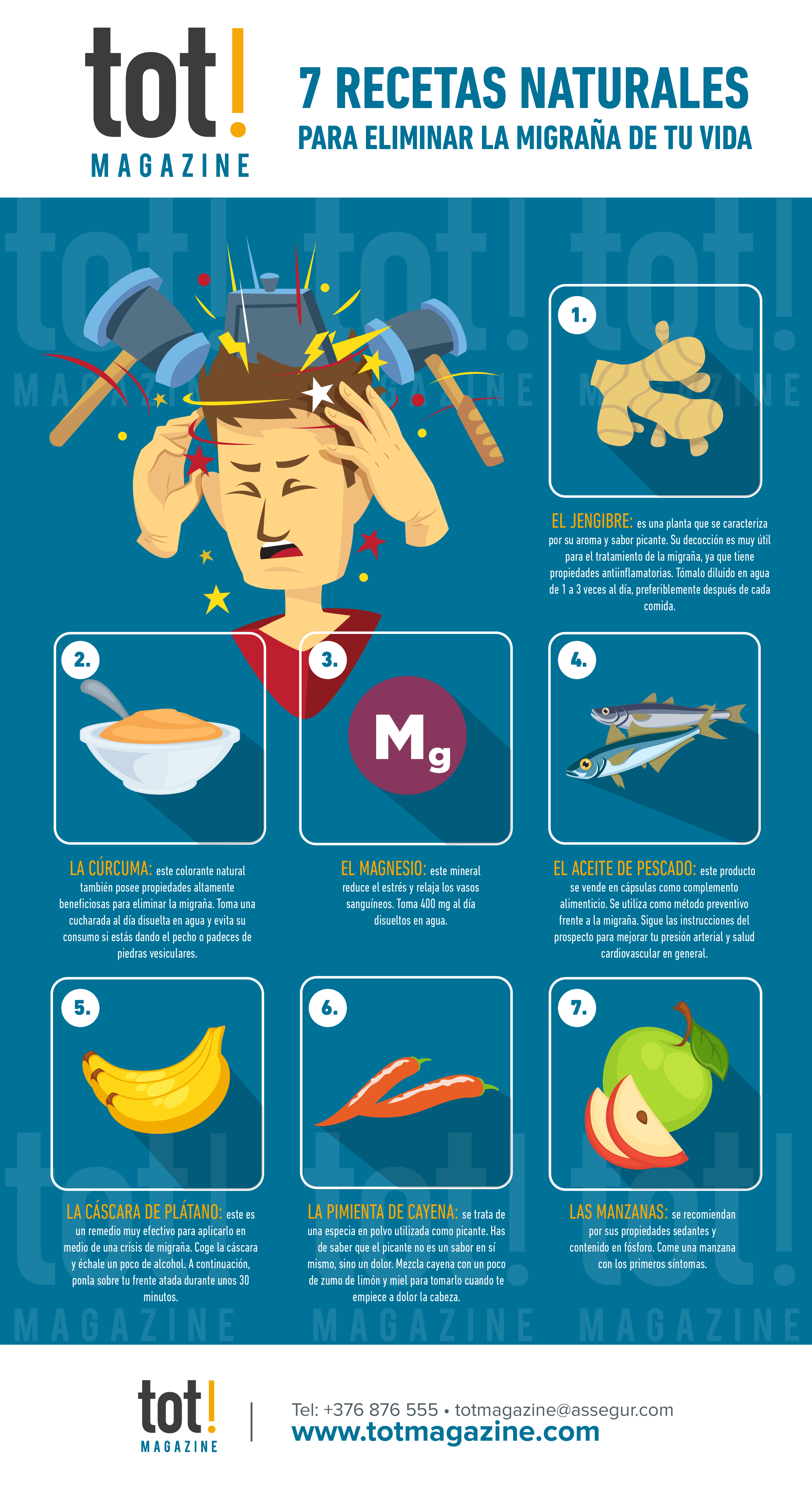 recetas naturales para eliminar la migraña