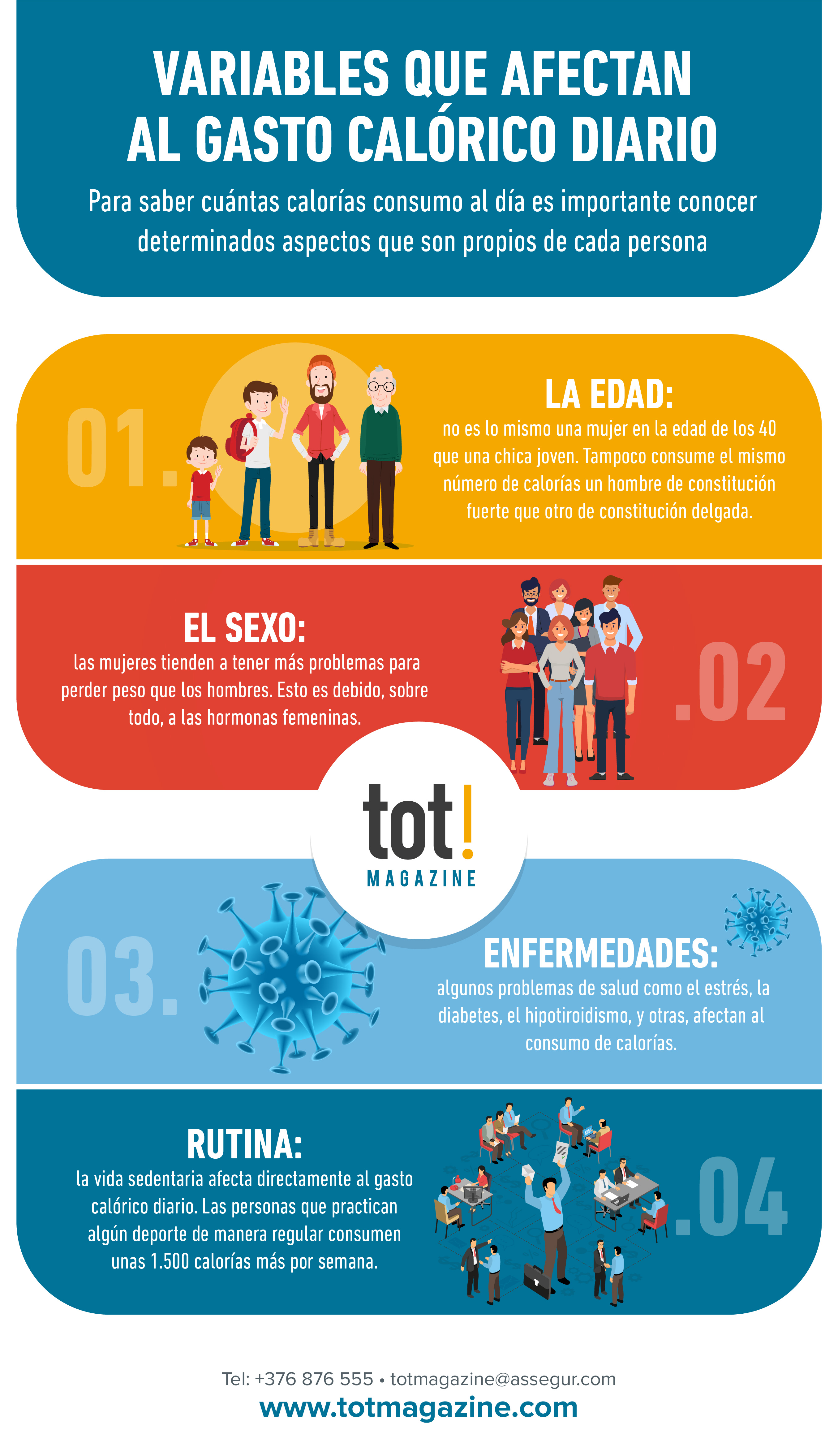 variables que afectan al gasto calorico diario