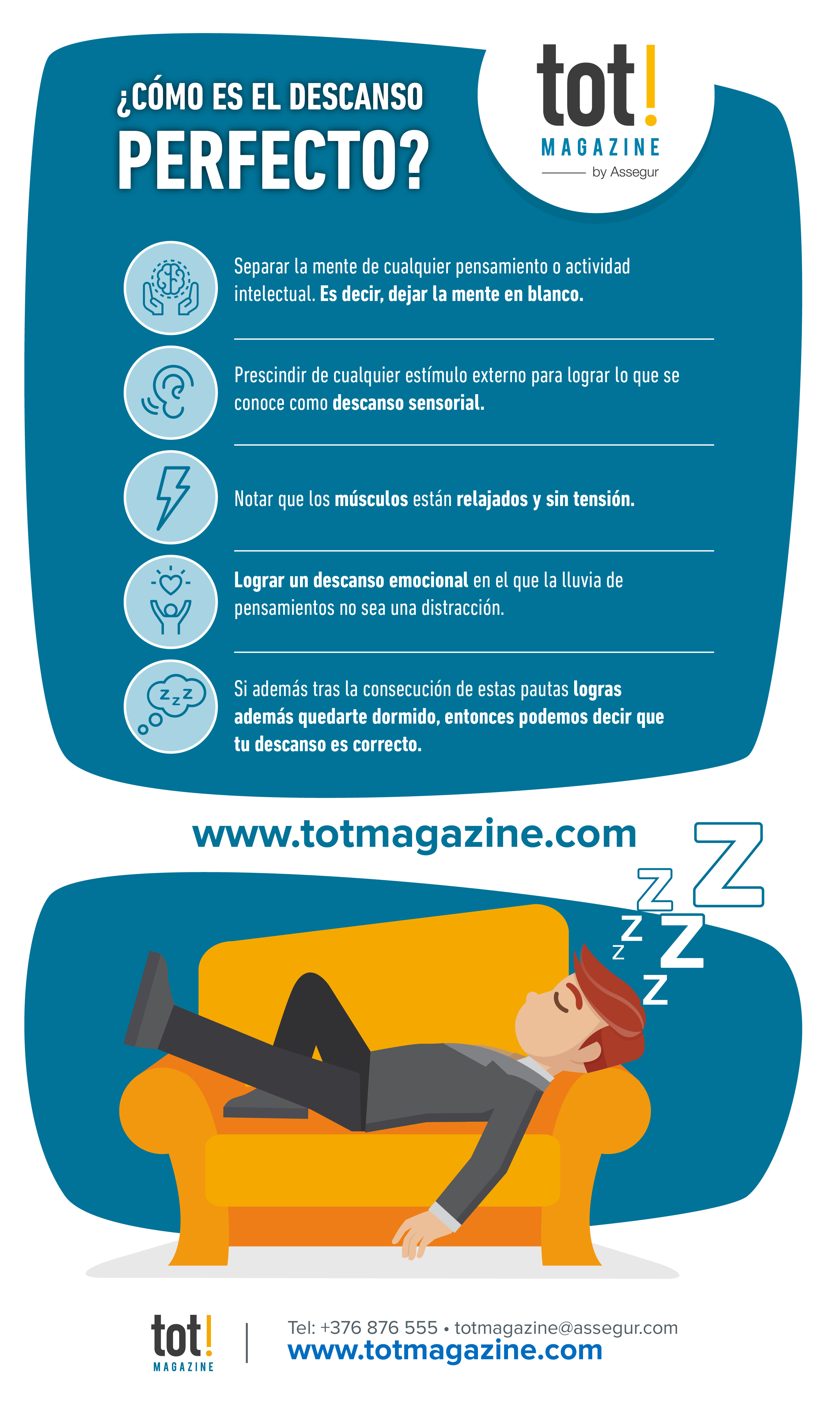 Cómo es el descanso perfecto? - INFOGRAFIA