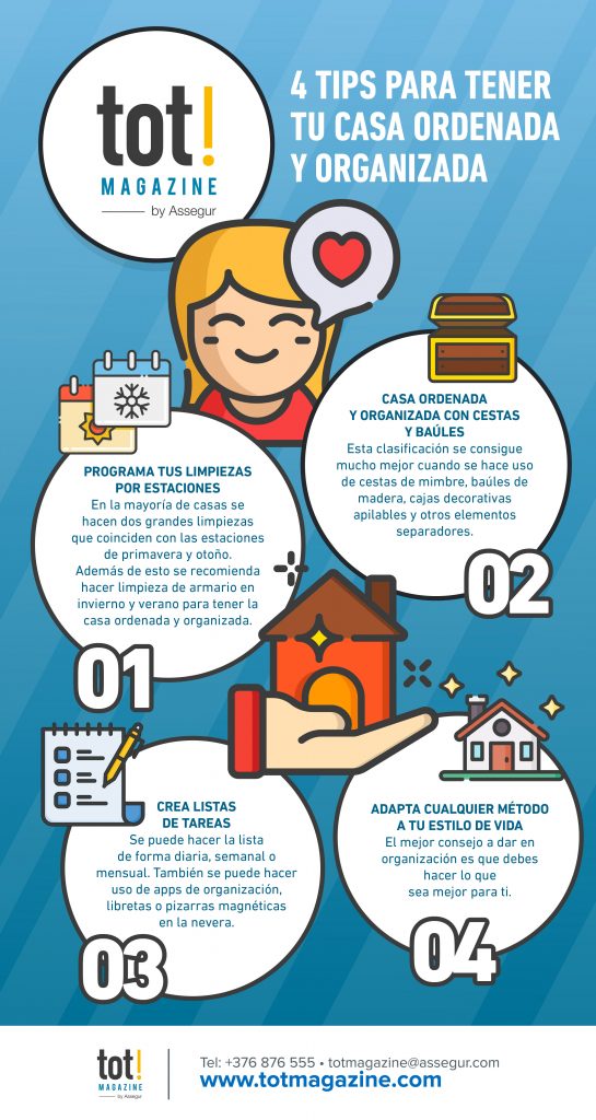 Descubre las 10 Claves Para Mantener Tu Casa Siempre Ordenada