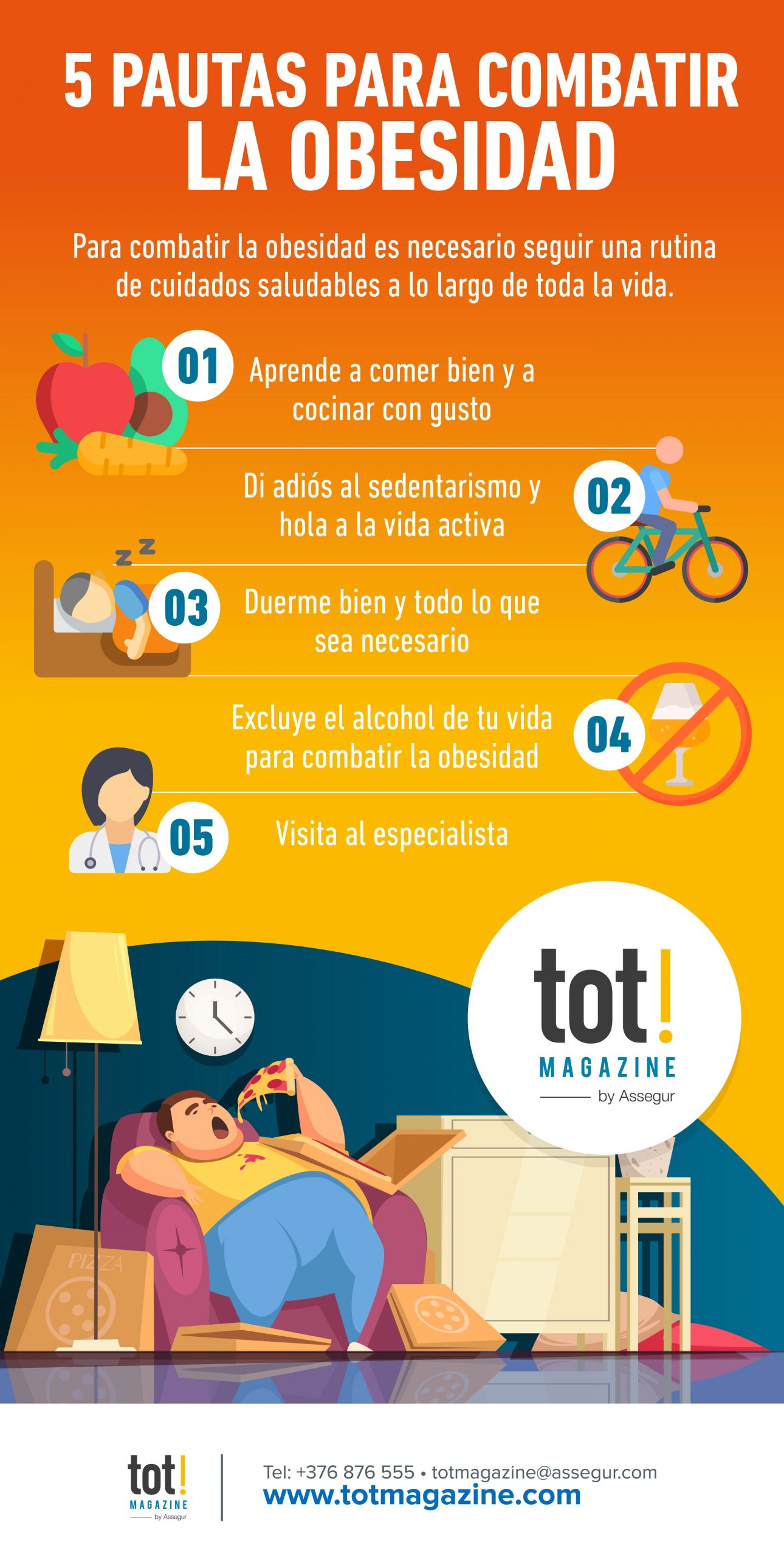 InfografÍa Descubre Cómo Combatir La Obesidad Totmagazine By Assegur Andorra